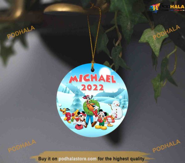 Custom Disney Mickey And Friends Ornament, Disneyland Christmas Ornaments