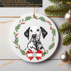 Custom Dog Ornament Personalized Pet Photo and Name Christmas Gift Ideas For Dog Lovers 4