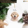Custom Dog Photo Ornament Personalized Pet, Christmas Gifts