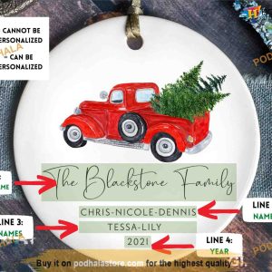 Custom Family Keepsake 2023 Personalized Family Ornament Family Christmas Ornaments 2 2