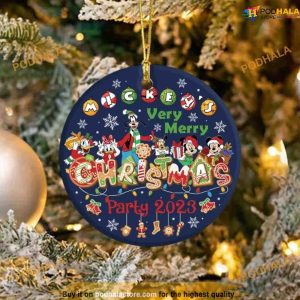 Custom Family Name Ornament, Disney Christmas Tree Ornaments