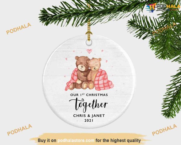 Custom Family Ornaments, 1st Christmas Celebrating Together