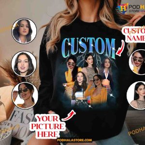 Custom Name and Photo 90s Vintage Bootleg Shirt Custom Bootleg Rap Tee 3