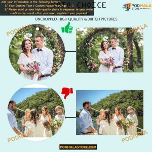 Custom Photo Ornament Christmas Family Photos Personalized Couple Gifts 2