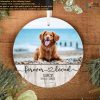 Custom Porcelain Dog Ornament Photo Gift, Pet Lover, Forever Loved OR101