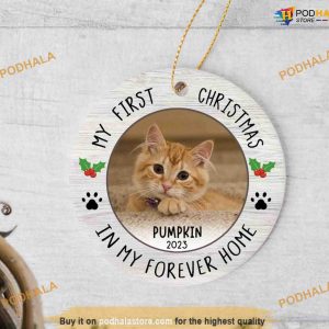 Custom Puppies First Christmas Ornament Dog Picture Ornament Keepsake 2