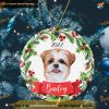 Custom Shih Tzu Christmas Ornament, Friends Tree Decor