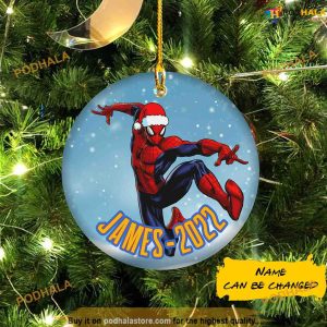 Custom Spider Man Christmas Ornament, Disney Xmas Decorations