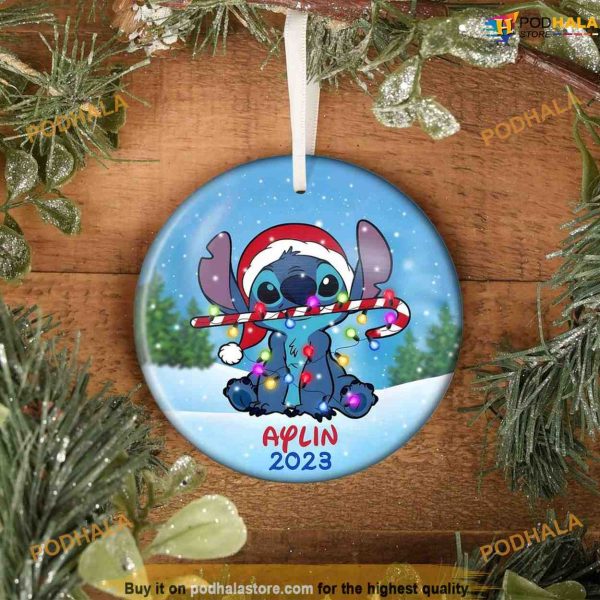 Custom Stitch Christmas Ornament, Lilo and Stitch Decorations, Disney Stitch
