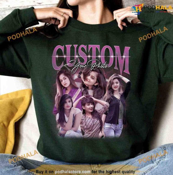Custom Your Own Bootleg Shirt, Custom Photos Tee, Custom Text TShirt