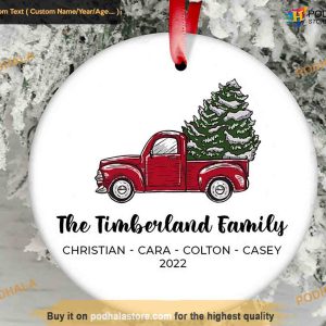 Customizable Family Ornament, Personalized Family Christmas Ornaments