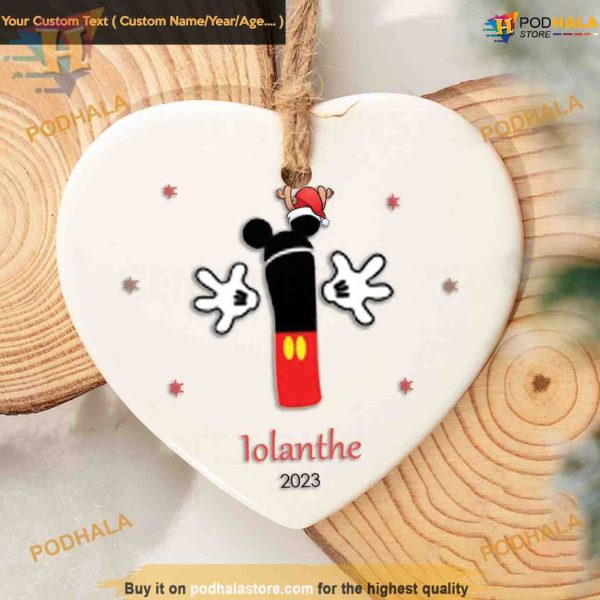 Customized Family Christmas Disney Ornament, Personalized Family Ornaments
