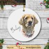 Customized Pet Portrait and Personalized Photo Ornaments
