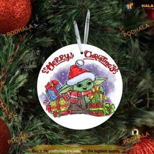 Cute Baby Yoda 2023 Christmas Ornament, Star Wars Christmas Tree Ornaments
