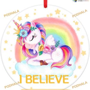 Cute I Believe Ornament, Personalized Family Christmas Ornaments