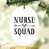 Cute Nurse Squad Oval Ornament, Nurse Christmas Ornaments
