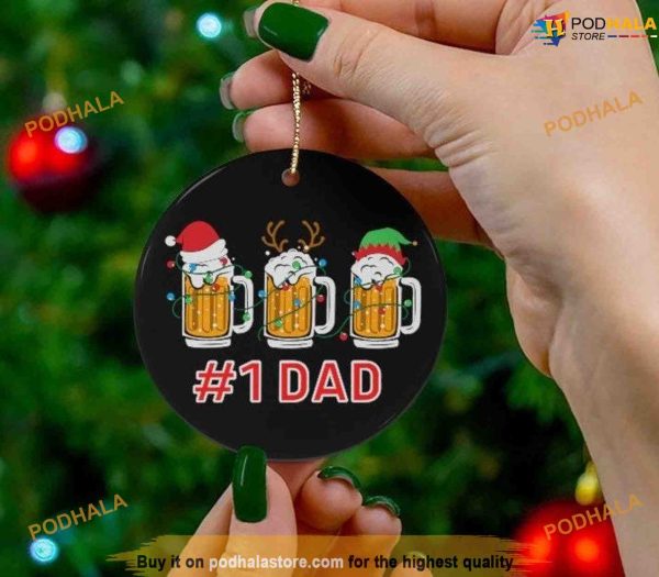 Dad’s Favorite Beer Ornament, Family Christmas Ornaments
