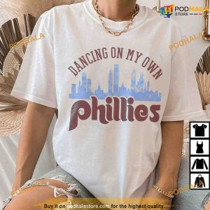 Dancing On My Own Phillies 2023 T-Shirt, Red October Phillies Shirt