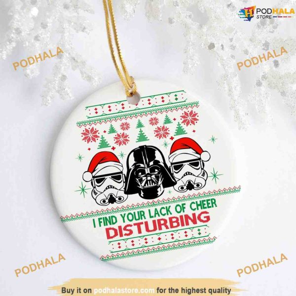 Darth Vader Cheer Disturbing Ornament, Star Wars Family Tree Decoration
