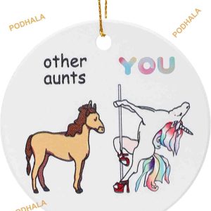 Decorative Ceramic Christmas Ornaments Family Christmas Ornaments