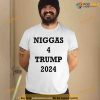 Derrick Gibson Niggas 4 Trump 2024 Shirt, Funny Tee For Women Men