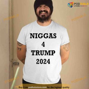 Derrick Gibson Niggas 4 Trump 2024 Shirt, Funny Tee For Women Men
