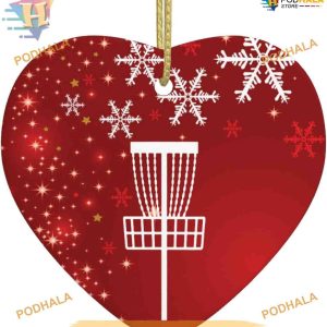 Disc Golf Christmas Tree Decoration, Custom Family Ornaments