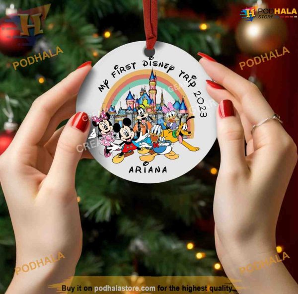 Disney 2023 First Vacation Ornament, Family Christmas Ornaments