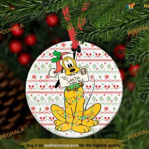 Disney Pluto Christmas Ornament, Family Tree Decoration