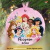Disney Princess Personalized Christmas Ornament, Family Tree Decoration