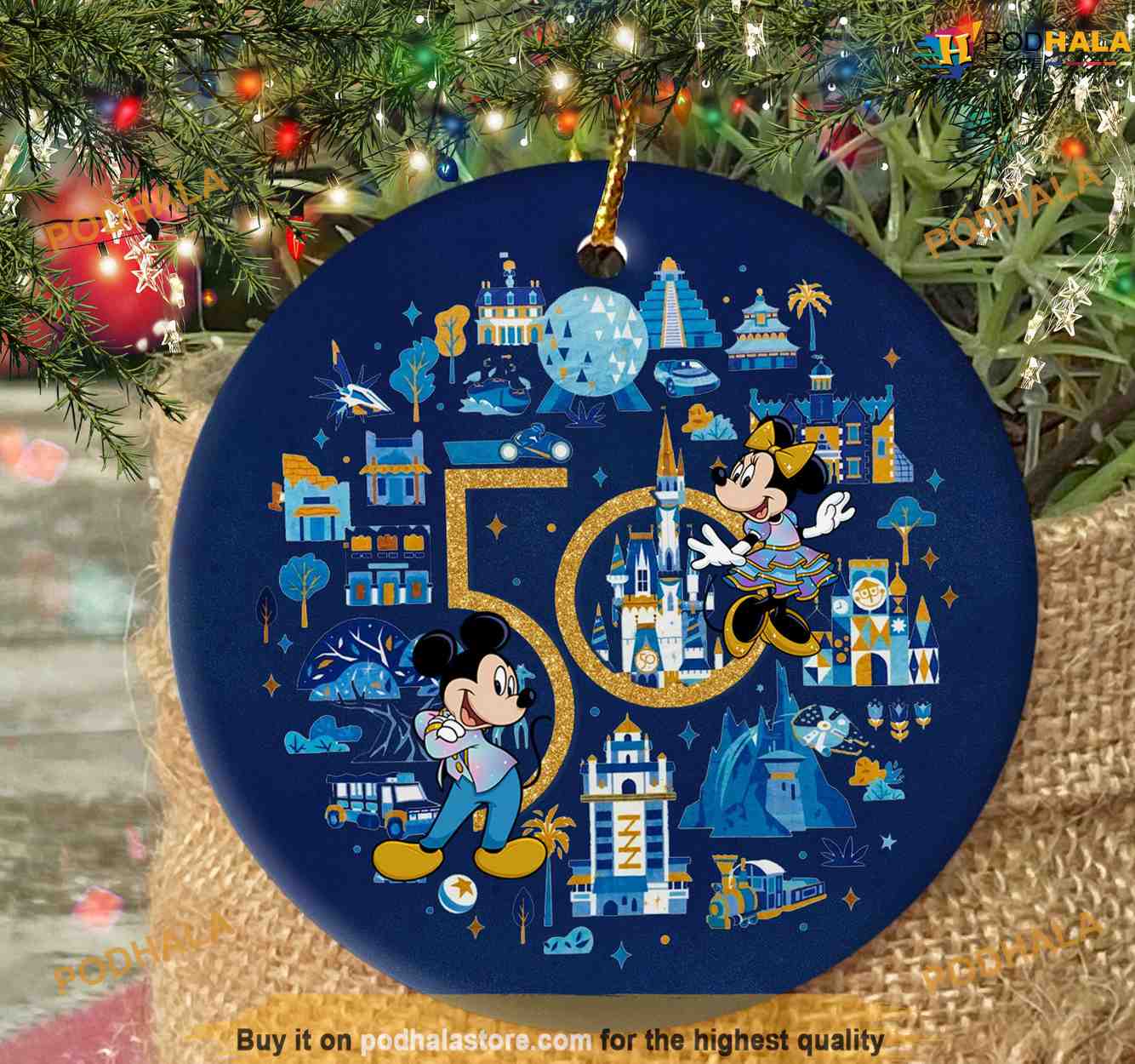 Disney Parks 50th high quality Anniversary Ornament Set