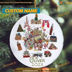Disney World Traveler 2023 Ornament, Funny Mickey Christmas Ornaments