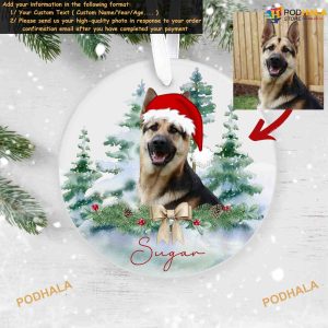 Dog Christmas Bauble Custom Photo Christmas Tree Personalized Gift 2