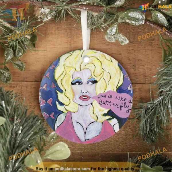Dolly Country Music Christmas Ornament, Personalized Family Ornaments