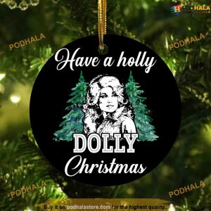 Dolly Parton Christmas Ceramic Ornament, Funny Christmas Ornaments