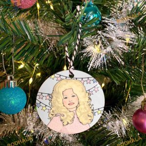 Dolly Parton Christmas Ornament, Personalized Family Christmas Ornaments