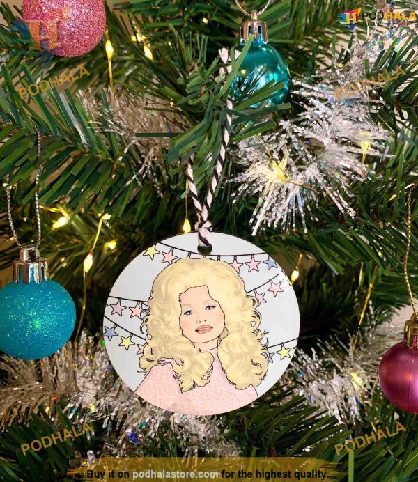 Dolly Parton Christmas Ornament, Personalized Family Christmas Ornaments