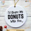 Donut Christmas Tree Ornament, Funny Christmas Ornaments