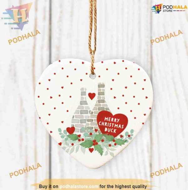 Duck Heart Christmas Decoration, Family Christmas Ornaments