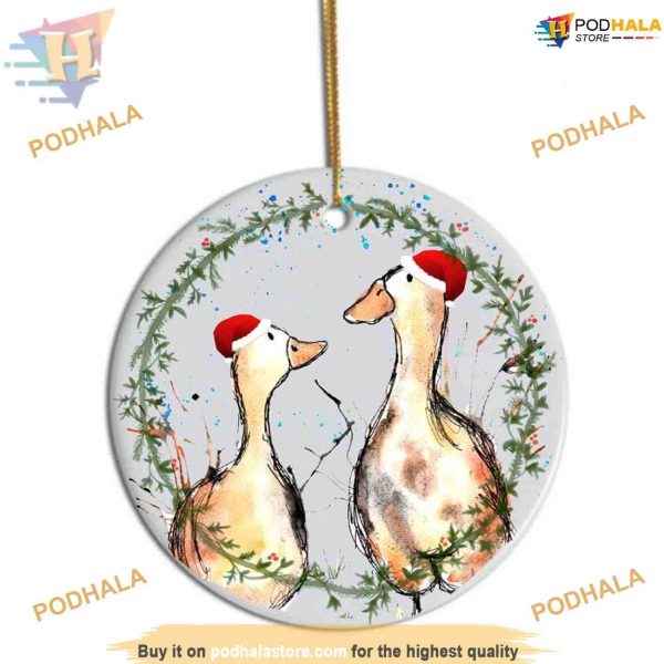 Duck Tree Personalized Christmas Decoration, Friends Christmas Ornaments