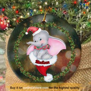 Dumbo Personalized Christmas Ornament, Disneyland Christmas Ornaments