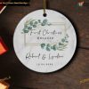 Engaged First Christmas Personalized Ornament