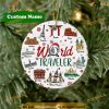 Epcot Disney Traveler Ornament, Disneyland and World, Family Christmas Tree Ornaments