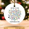 Everything is Fine Christmas Ornament, Personalized Family Ornaments