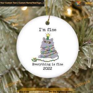 Everything's Okay Christmas Ornament, Funny Christmas Ornaments