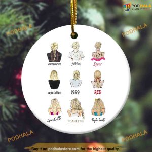 Evolution Of TS Ceramic Ornament, Taylor Swift Eras Design