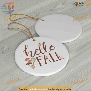 Fall Mushroom Lover Ornament, Funny Christmas Ornaments
