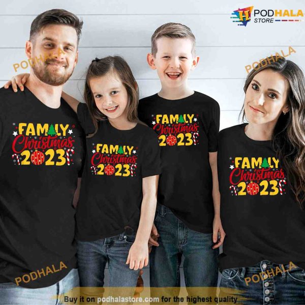 Family Christmas 2023 Funny Making Memories Together Xmas Shirt