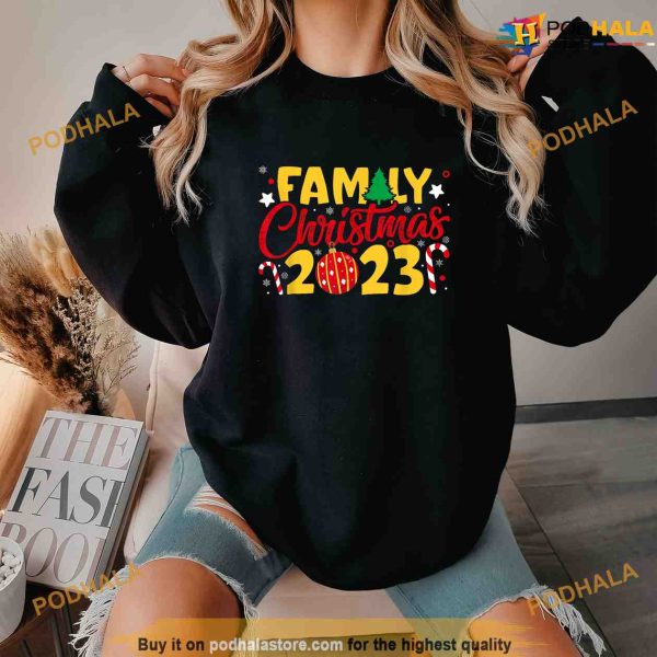 Family Christmas 2023 Funny Making Memories Together Xmas Shirt