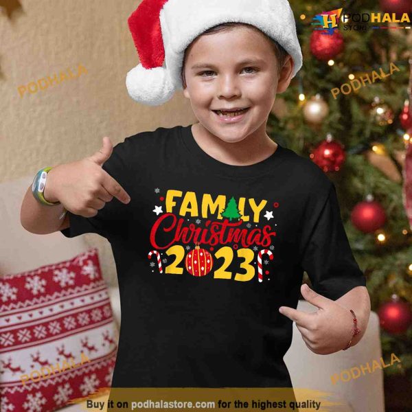 Family Christmas 2023 Funny Making Memories Together Xmas Shirt